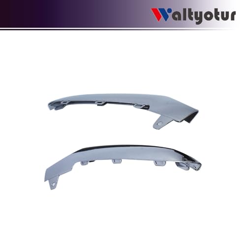 waltyotur والتيتور 1 زوج من تريم الصدام الأمامي الكروم الأيسر والأيمن بديل لـ W212 E200 E250 E300 E350 E400 E500 E550 E63 AMG 2014-2016 - Image 2