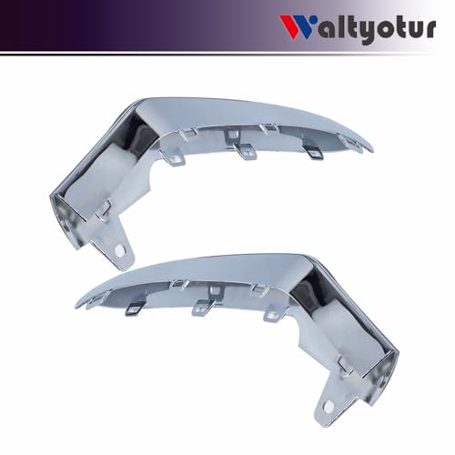 waltyotur والتيتور 1 زوج من تريم الصدام الأمامي الكروم الأيسر والأيمن بديل لـ W212 E200 E250 E300 E350 E400 E500 E550 E63 AMG 2014-2016 - Image 4