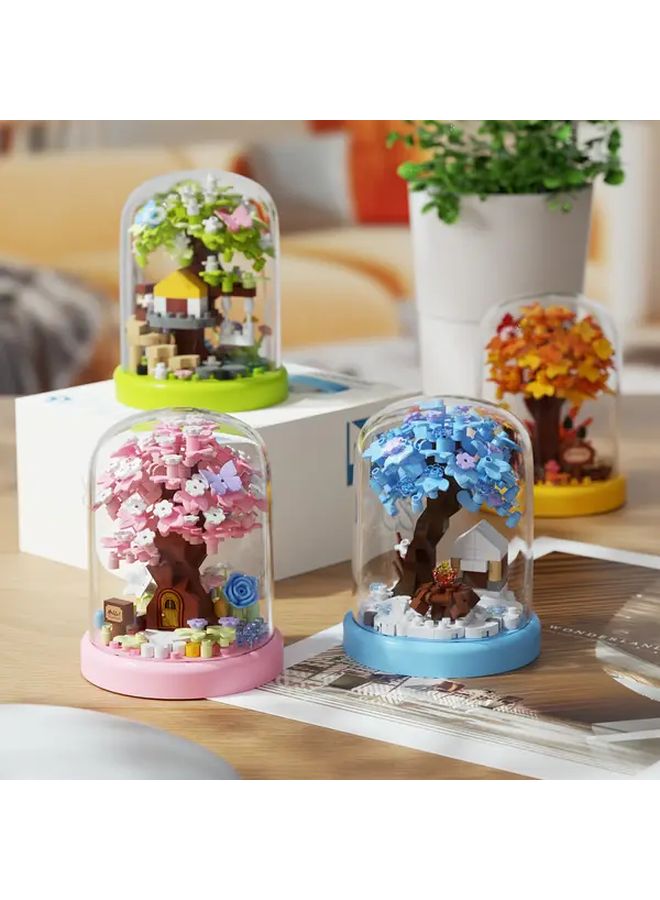 Tree House Building Block Flower Ornament Decoration Model 7395 - Image 5