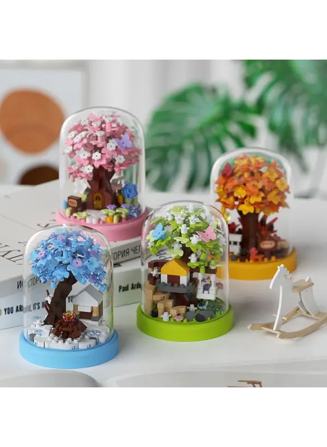Tree House Building Block Flower Ornament Decoration Model 7395 - Image 3