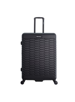 Discovery Discovery Reptile ABS Hardshell Large Check-In Luggage Black, Durable Lightweight Expandable Suitcase, 4 Double Wheel With TSA Lock Trolley Bag (28 Inch).  - Image 1