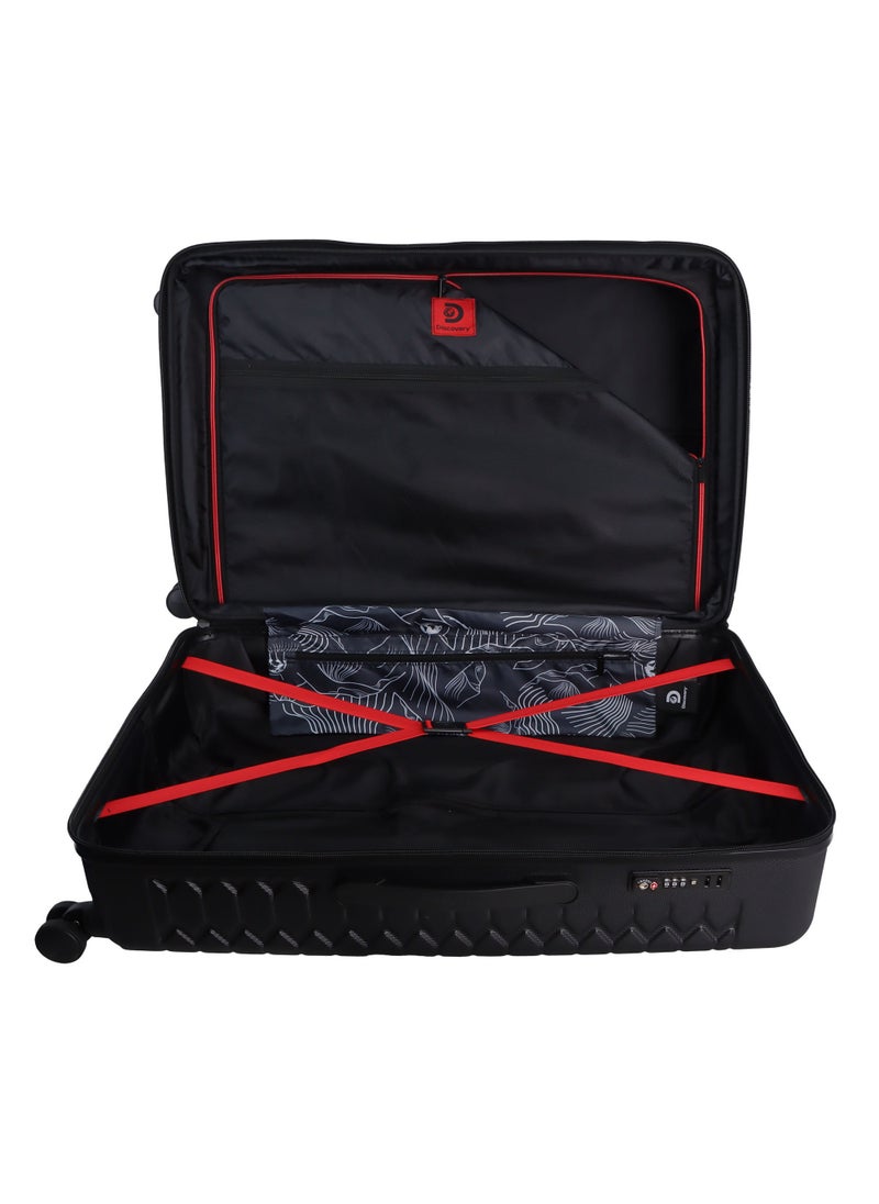 Discovery Reptile ABS Hardshell Large Check-In Luggage Black, Durable Lightweight Expandable Suitcase, 4 Double Wheel With TSA Lock Trolley Bag (28 Inch). - pzsku/Z1A4E36D9E4056A232C5AZ/45/_/1720611389/44bfaa4e-9482-4af3-b743-95c6bc04c6a7