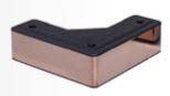 AAKASH DECOR Sofa Leg 2 Inches 5 Cms Rose Gold Glossy Finish Thick L Shape Design Sofa Leg Set of 4 Comes with Warranty