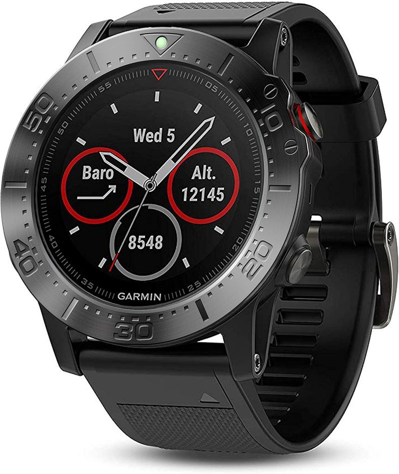 BaiHui Stainless Steel Bezel Ring Compatiable with Garmin Fenix 5X Watch Bezel Ring Adhesive Cover Anti Scratch & Collision Protector for Garmin Watch Accessory (Black - Not Fit Fenix 5 / 5X Plus) - Image 2