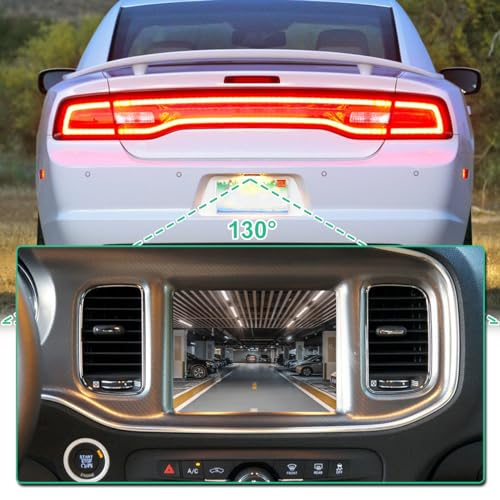 GreenYi 56054058AH Rear View Backup Camera Compatible with 2011-2014 Dodge Charger Chrysler 300 - GreenYi Reversing Park Assist Cam， Replacement for OE# 56054058AD, 56054058AE, 56054058AF - Image 4