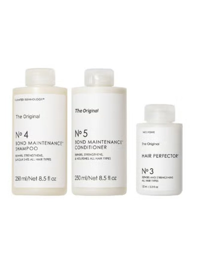 No.3 Hair Perfector 100 ml No.4 Bond Maintenance Shampoo 250 ml And No.5 Bond Maintenance Conditioner 250ml