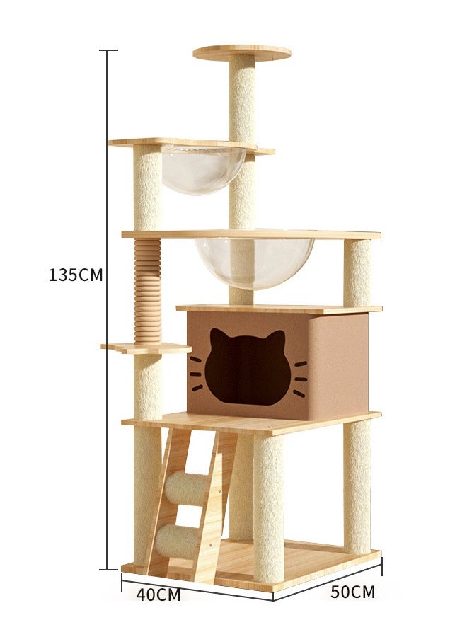 NKX Cat Tree Tower Scratching Post Scratcher Cats Condo House Bed Furniture - Image 3