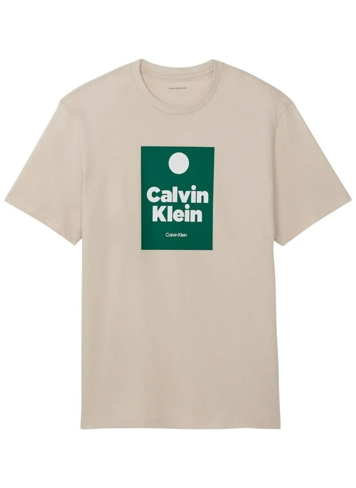 Calvin Klein Jeans  Graphic Crew Neck T-Shirt for Men | Best Price UAE
