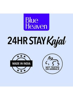 Blue Heaven Blue Heaven 24Hr Stay Matte Pencil Kajal Black Waterproof, Deep Black, Long Lasting And Smudge Proof Eye Makeup, 0.30Gm  - Image 5