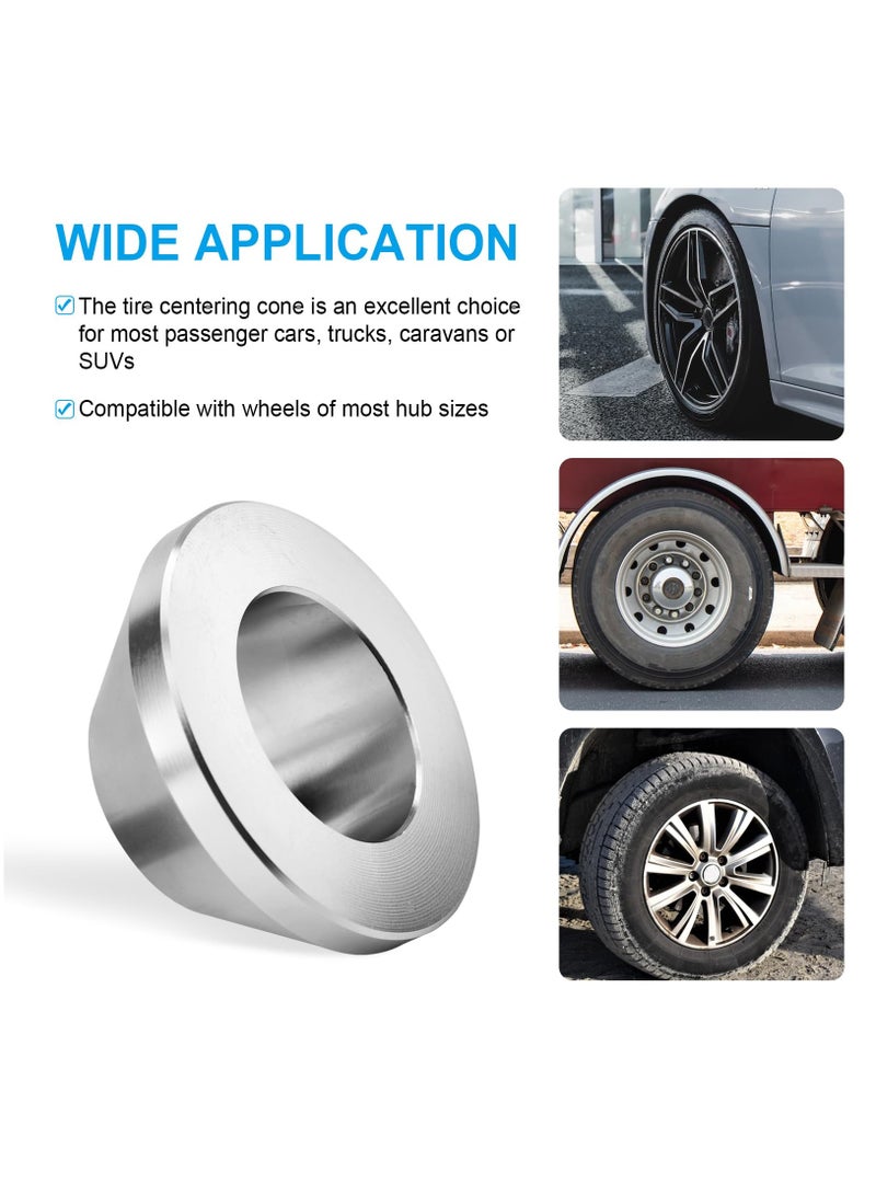 KASTWAVE Manual Tire Changer Centering Cone, Portable Wheel Balancer Hold Down Cone Stable Centering Cone for Hunter Tire Changer for 1.67in Diameter Post Car Truck SUV - Image 4