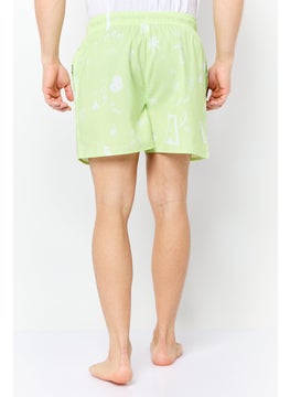 Adidas Men Sportswear Fit Brand Logo Board Shorts, Pulse Lime  - Image 3