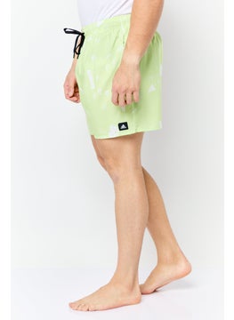 Adidas Men Sportswear Fit Brand Logo Board Shorts, Pulse Lime  - Image 2
