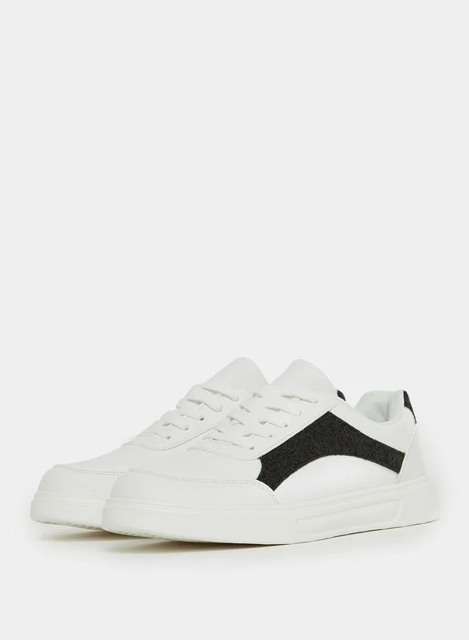 Styli Glitter Panel Detail Casual Shoes