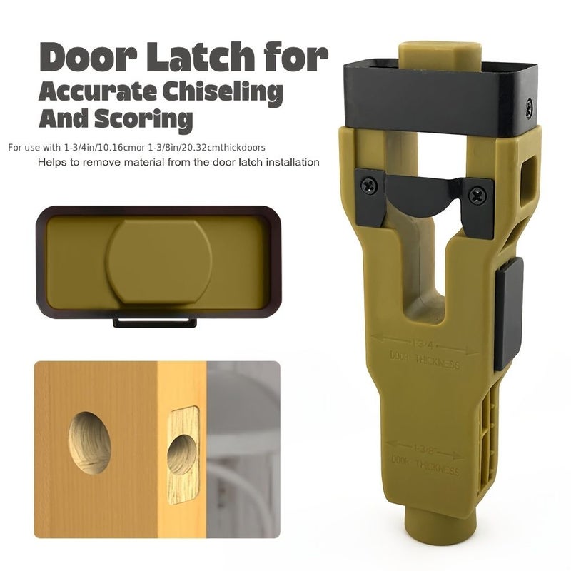 Door Lock Installation Kit Latch Mounting Green For 1 3 8 1 3 4 Inch Doors - Image 1