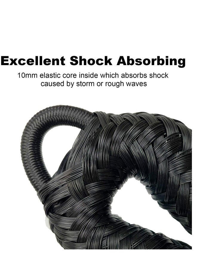 Generic Bungee Dock Line Boat Ropes for Docking Mooring Rope with Stainless Steel Clip Accessories Boats PWC, Built in Snubber, Kayak, Watercraft,SeaDoo,Jet Ski, Pontoon, Canoe, Power 2-Pack  - Image 2