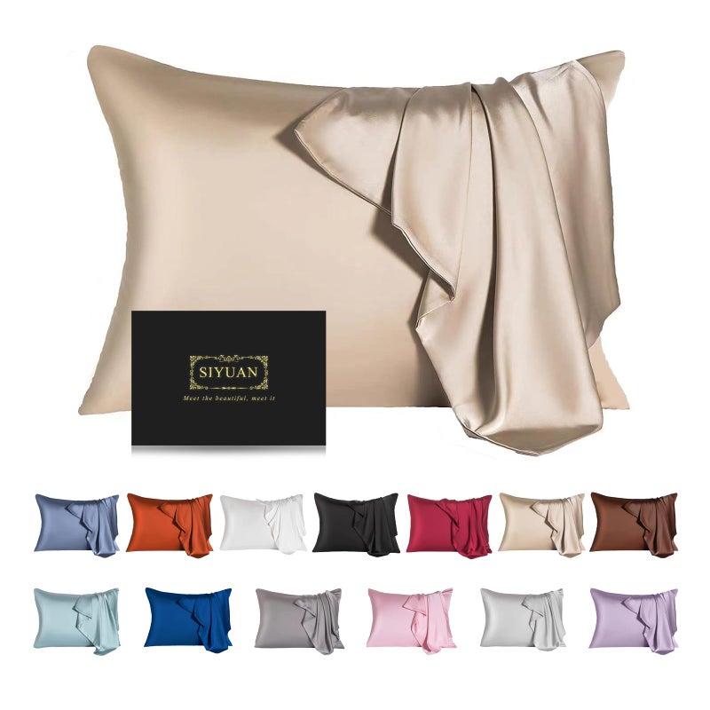 Mulberry Silk Pillowcase for Hair and SkinToddler Size Kids Silk Pillow Case with Hidden ZipperAllergen Proof Dual Sides Soft Breathable Smooth Silk Pillow CoverToddlerChampagne