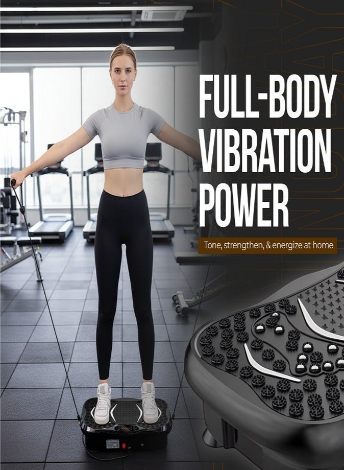 Arabest Vibration Plate Exercise Machine – Whole Body Fitness Platform for Weight Loss, Recovery & Circulation | Home Workout Trainer with LED Display & Remote | 330lbs Capacity - Image 2
