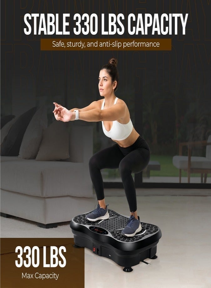 Arabest Vibration Plate Exercise Machine – Whole Body Fitness Platform for Weight Loss, Recovery & Circulation | Home Workout Trainer with LED Display & Remote | 330lbs Capacity - Image 5