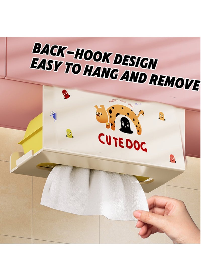 Cute New Multi-Functional Hole-Free Hanging Kitchen Tissue Storage (Varied Styles) - Image 4