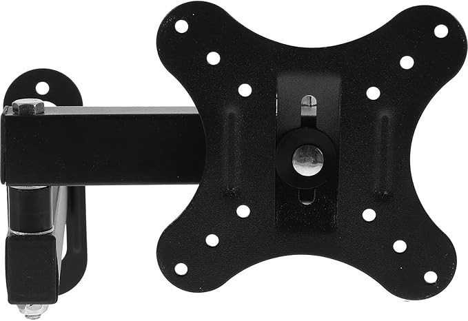 Retractable Swivel Wall Mount Bracket For 14 To 24 Inch Monitors Black - Image 1