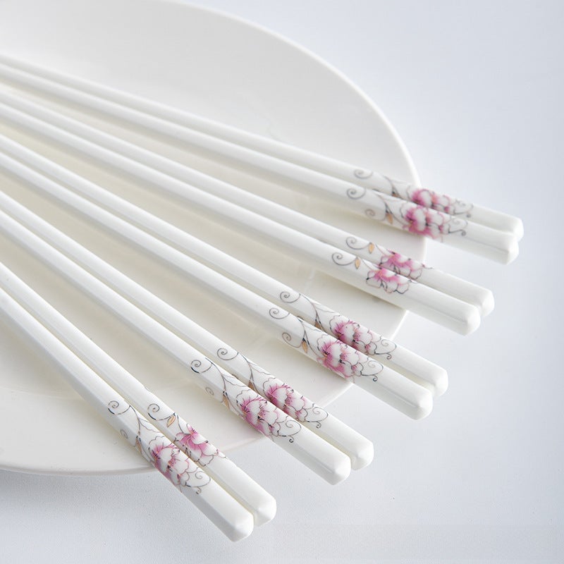 Ceramic Chopsticks Non-slip Heat-resistant Fragrant and pleasant 