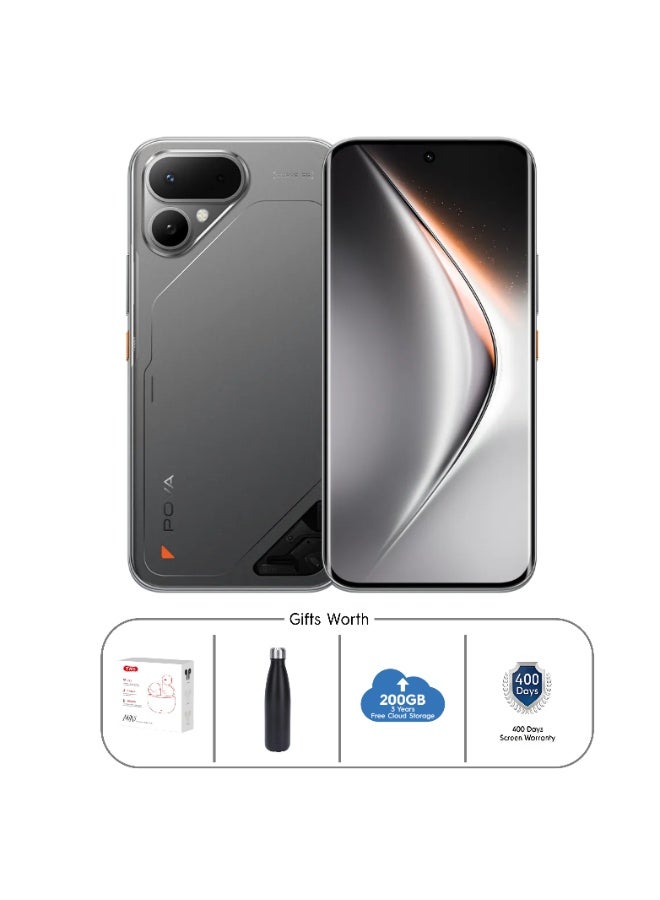 TECNO Pova Curve 2 5G 12GB RAM 256GB Storm Titanium With Free Gifts - Middle East Version - Image 1