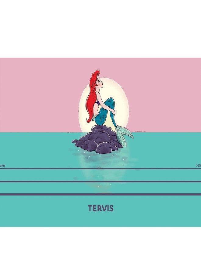 Tervis Traveler Disney The Little Mermaid Thoughtful Ariel Triple Walled Insulated Tumbler Travel Cup Keeps Drinks Cold & Hot, 20oz, Stainless Steel - Image 2