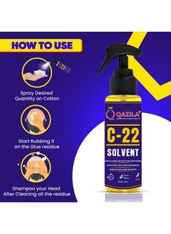 C22 Solvent| Adhesive Remover For Hair Patch & Wigs| Fast-Acting| Citrus Flavour| 4 Oz. (120 Ml) - pzsku/Z1A4F2543CD782245E3ABZ/45/_/1735567026/8e471892-0156-4b86-a9b7-4eb6e8ae0404