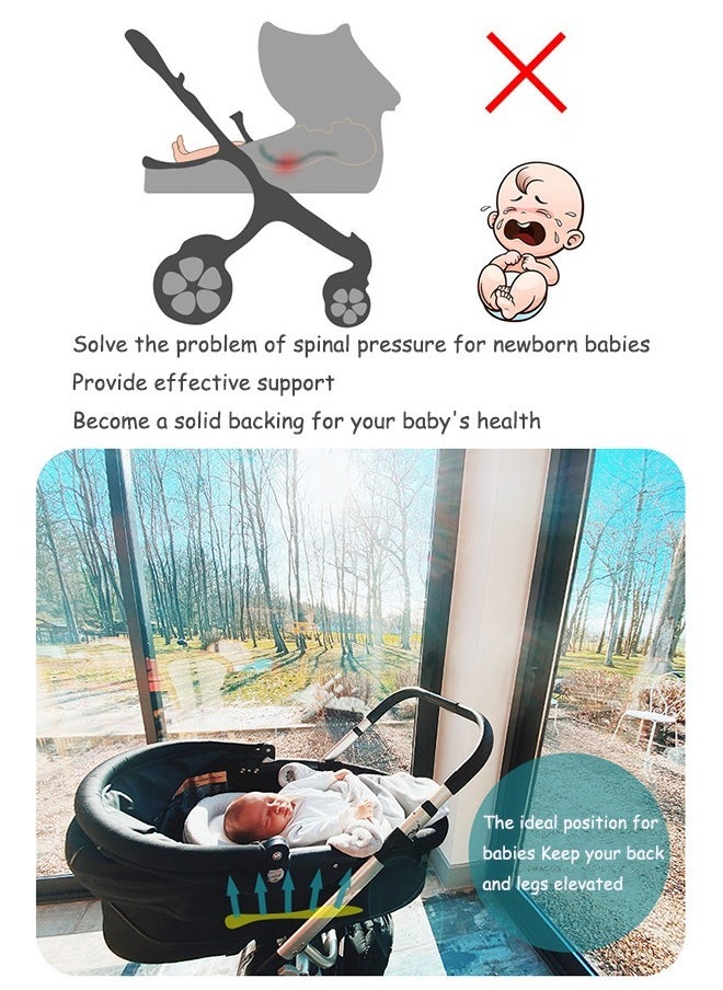 Generic - Newborn Lounger Pillow Head-shaping pillows  baby pillow  Support the head  Shaping pillows Comfortable Easy Cleaning  Anti-rollover  Soft and breathable  For 0-12 Months Baby - Image 1