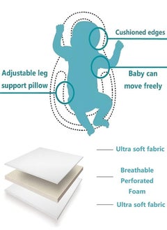 Generic Newborn Lounger Pillow Head-shaping pillows  baby pillow  Support the head  Shaping pillows Comfortable Easy Cleaning  Anti-rollover  Soft and breathable  For 0-12 Months Baby  - Image 5