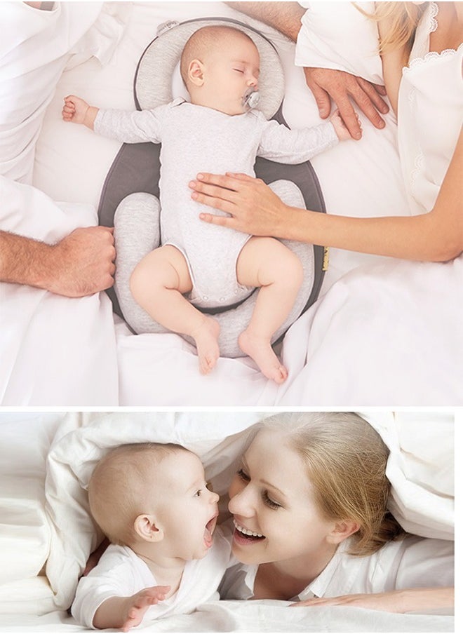 Generic - Newborn Lounger Pillow Head-shaping pillows  baby pillow  Support the head  Shaping pillows Comfortable Easy Cleaning  Anti-rollover  Soft and breathable  For 0-12 Months Baby - Image 1