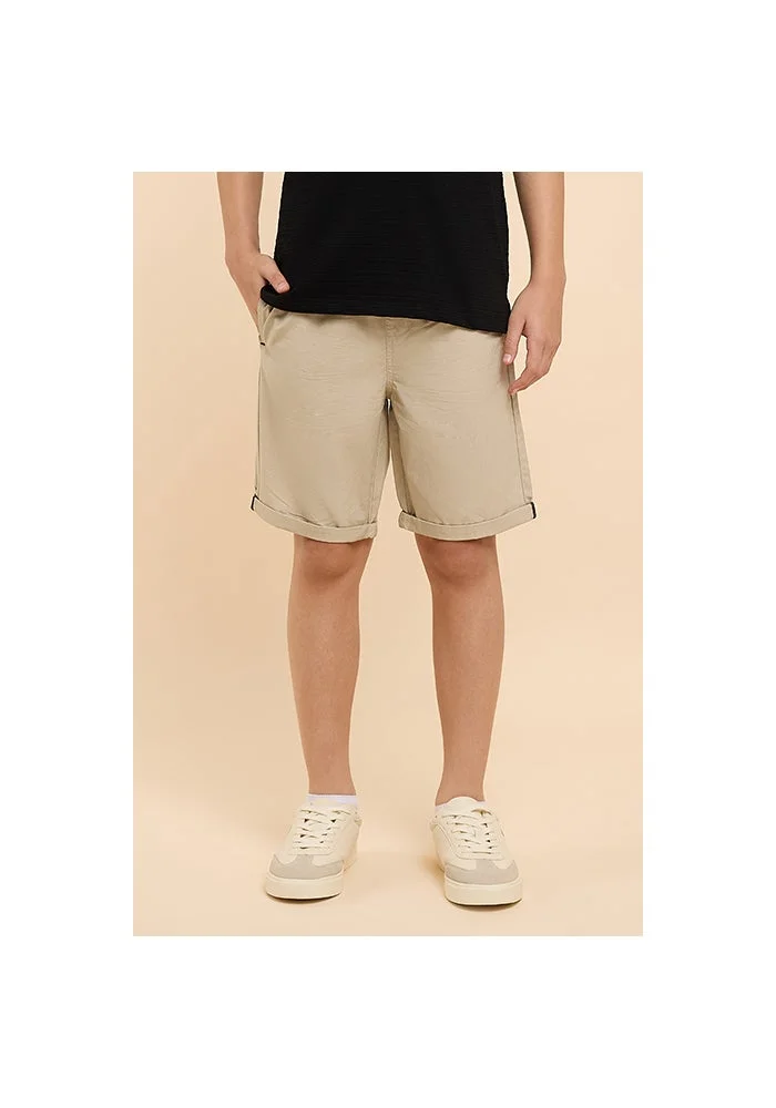 R&b Solid Shorts with Drawstring Waist