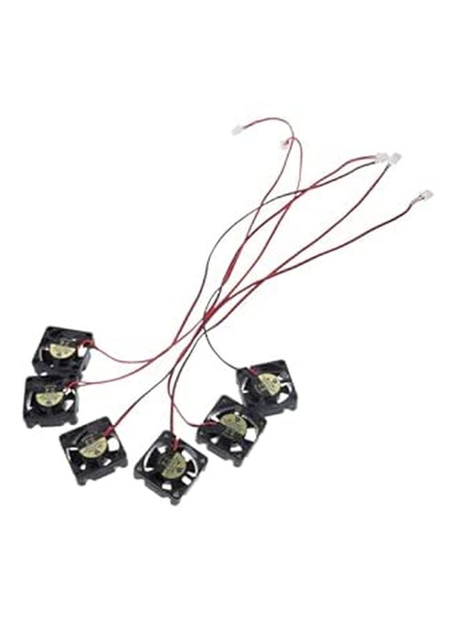 6PCS Mini Cooling Fan 40x40x10mm Quiet Hydraulic Bearing For Printer Enhanced Airflow Easy Install - Image 1