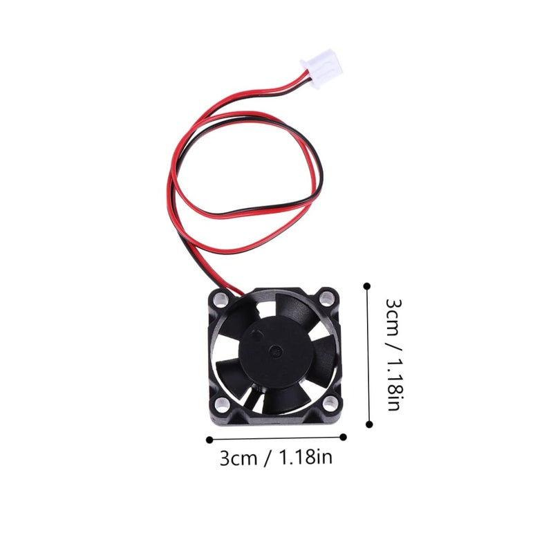 6PCS Mini Cooling Fan 40x40x10mm Quiet Hydraulic Bearing For Printer Enhanced Airflow Easy Install - Image 3