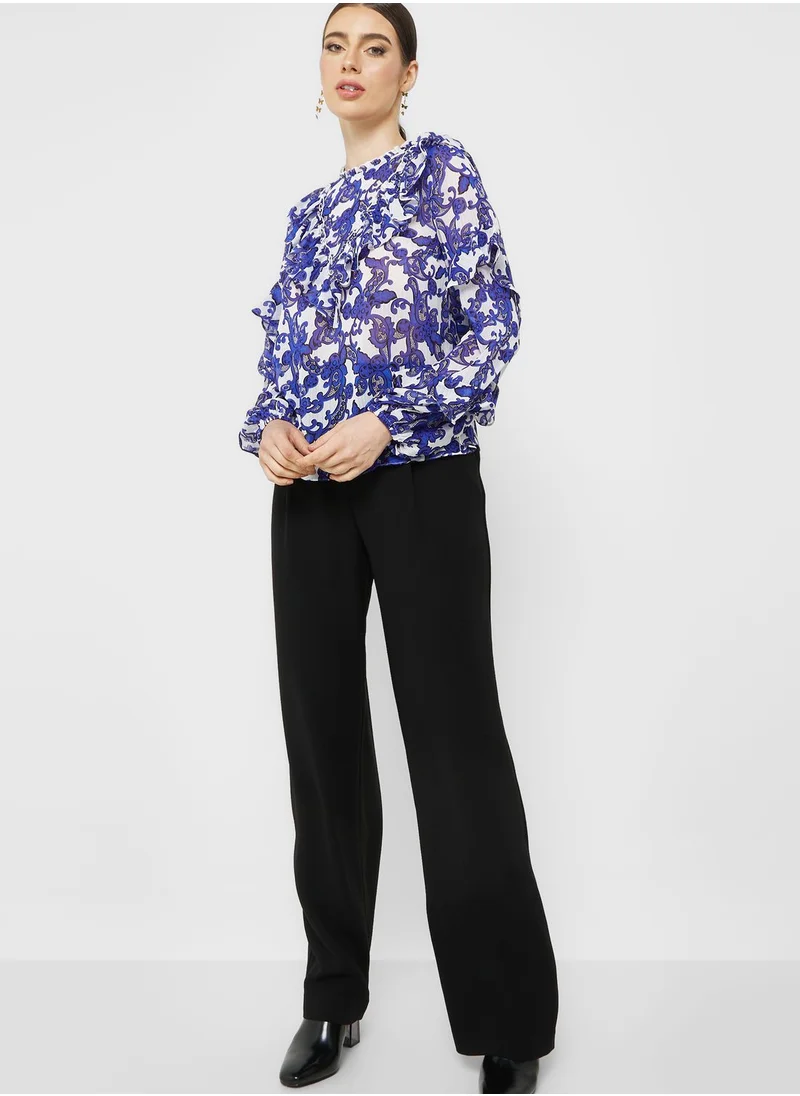 Ted Baker Jacquard Paisley Printed Top