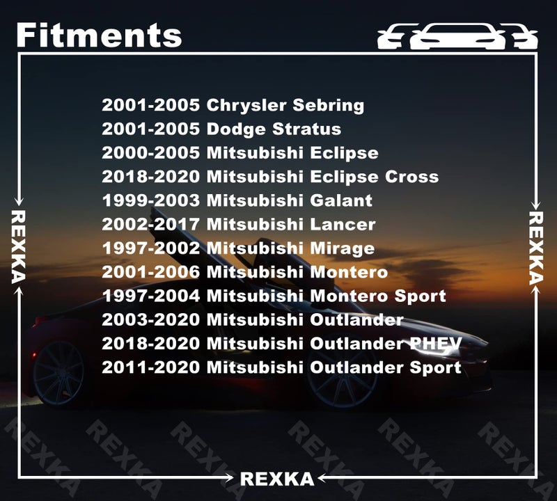 Rexka 30 pcs Front Fender Bumper Engine Cover Push Type Clips for Honda Mitsubishi MR200300 Lancer, Outlander,Eclipse, Eclipse Cross, Galant, Mirage, Montero, Montero Sport, Outlander Sport - Image 3