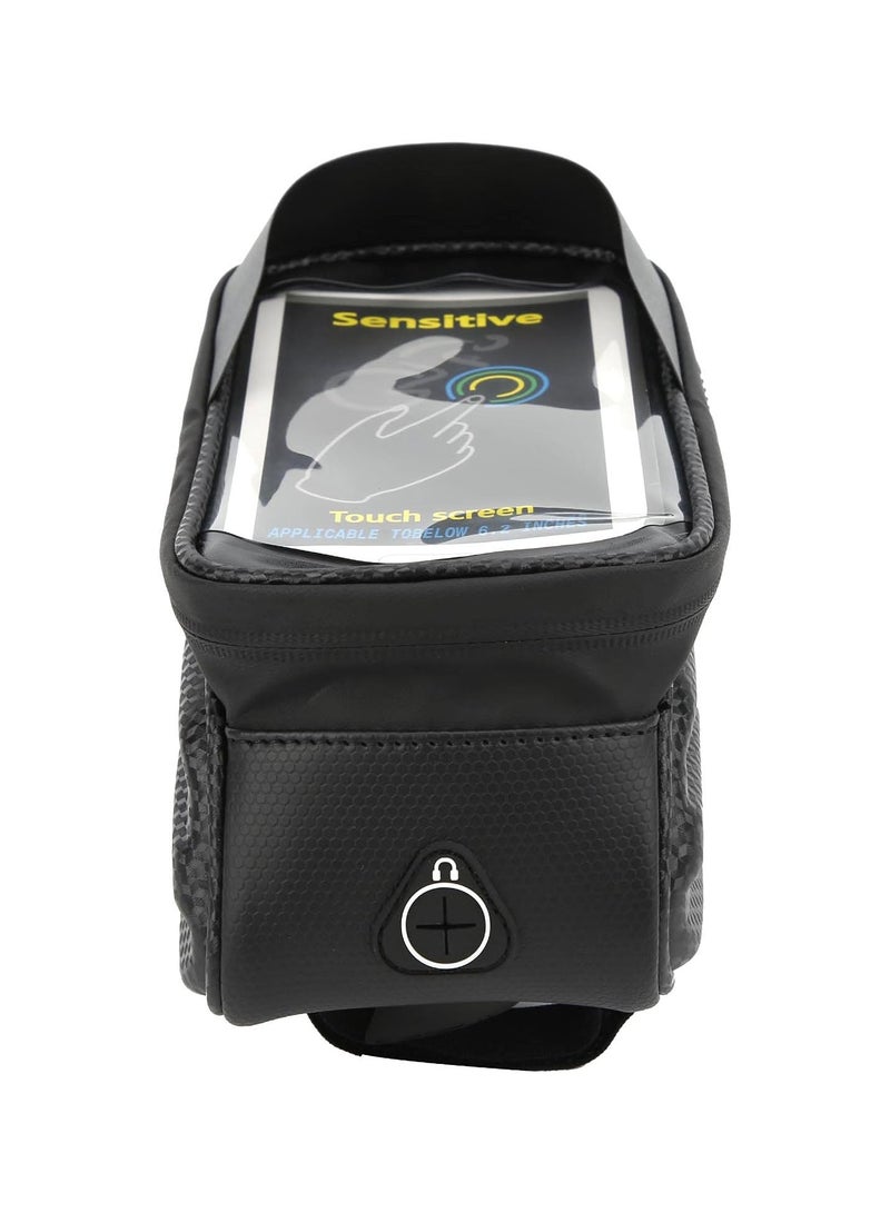 GGOOT Bike Frame Bag, Waterproof Bicycle Cell Phone Holder Bag Bicycle Top Tube Bag TPU Sensitive Touch Screen Front Frame Bag Cycling Accessory - Image 3