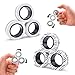 Cevioce 6 PCS Magnetic Ring Fidget Toys SetADHD Anxiety Magnetic Finger Spinner Pack for Teens Adults and KidsCoolest Magnet Stress Relief Toy for 8 Year Old Boys Girls Present - Image 2