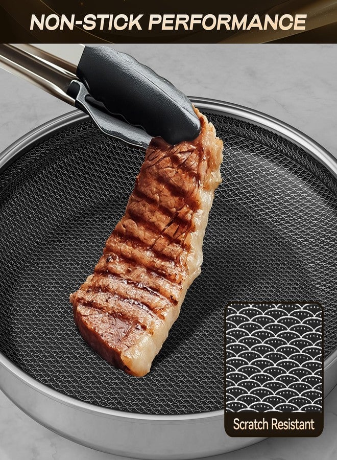 ZEROPAN Hybrid Nonstick 10 Inch Frying Pan,Non stick Frying Pan,Stay-Cool Handle, Dishwasher-Friendly, Oven-Safe Up to 500°F, Induction Ready, Compatible with All Cooktops - Image 5