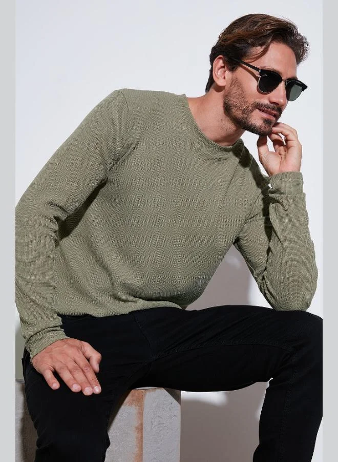 Buratti  Buratti Cotton Crew Neck Slim Fit Basic Sweat Men's SWEAT 5905073 for Men | Best Price UAE