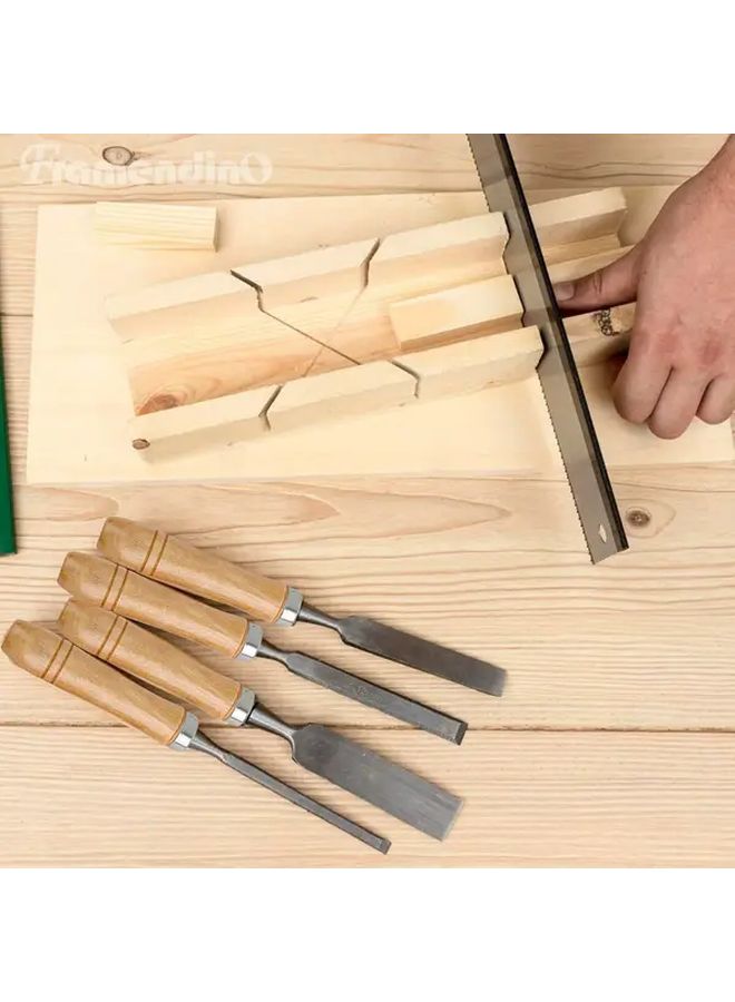 6 Pcs Wooden File Handle With Strong Metal Collars Natural Wood Grain Design Ergonomic Grip For Precision Metalwork Durable Repair Tool For Screws Drills And Woodworking Projects Handcrafted Look Metallic Finish - Image 2