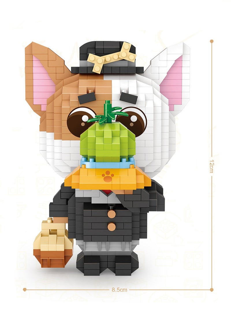 850pcs Suit Puppy Model Set Building Blocks Creative Diy Simulation Collection Building Assembly Toys Children Adult Home Decorations - Image 2