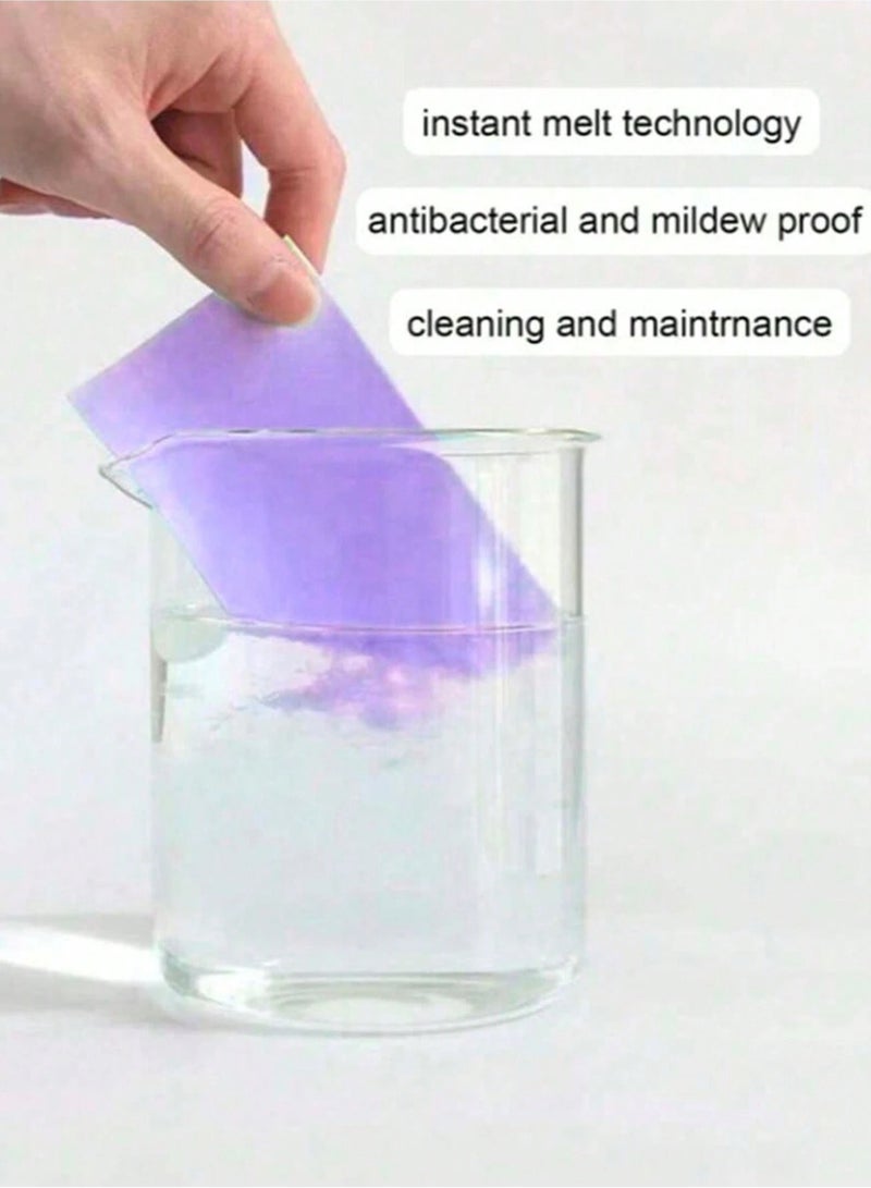 Toilet cleaning sheets with lavender scent – 30 pieces, multi-purpose for cleaning and disinfecting the toilet. Can also be used to polish and clean floors. - Image 3