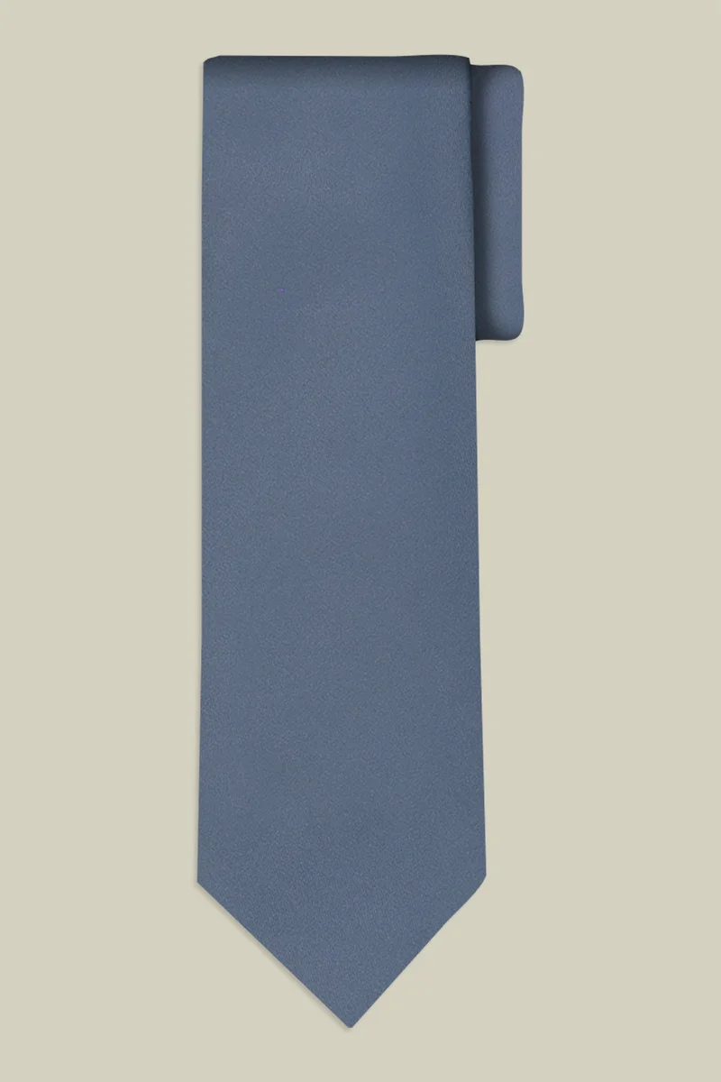 Doppelganger Men's single-colour tie - Avio