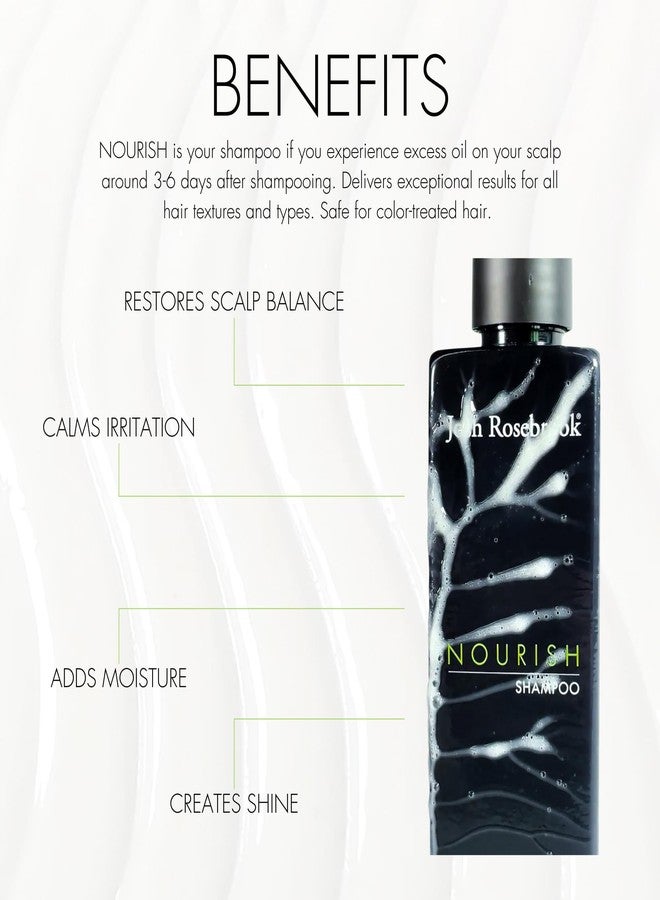 Josh Rosebrook Nourish Shampoo - moisturizing shampoo formulated for all hair textures and types, and for balanced to dry scalp types - 240 mL - 8 Oz - Image 4