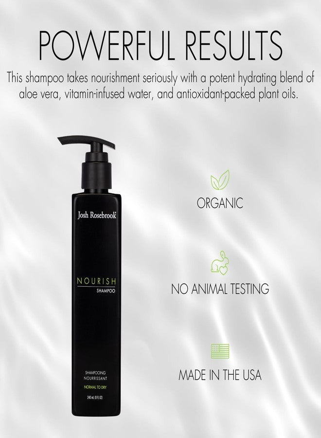 Josh Rosebrook Nourish Shampoo - moisturizing shampoo formulated for all hair textures and types, and for balanced to dry scalp types - 240 mL - 8 Oz - Image 2
