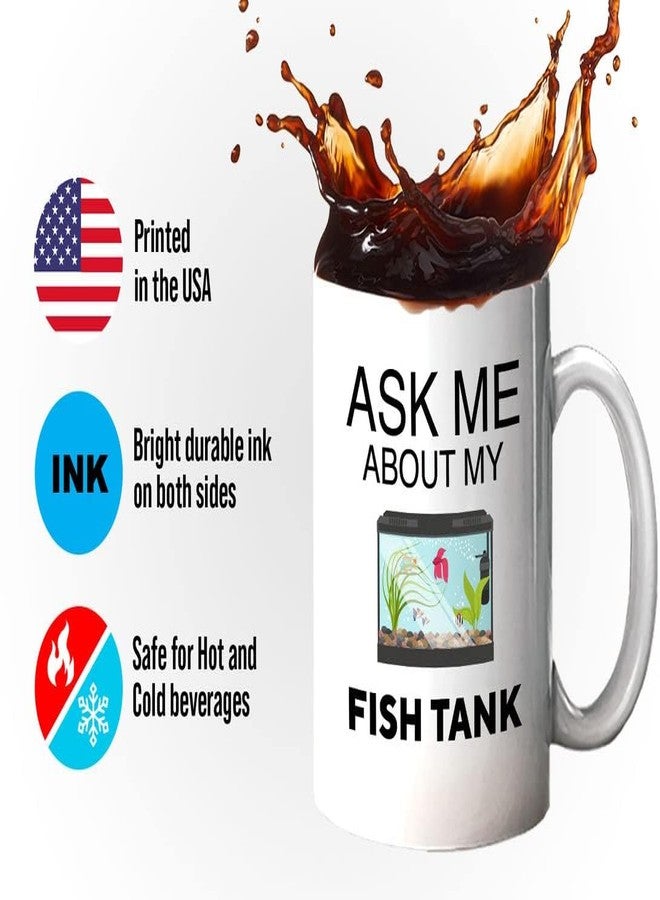 Bubble Hugs Fish Tank Lover Coffee Mug 11oz White - Fish Tank Lovers - Aquarist & Fishkeeping Gift - Image 5