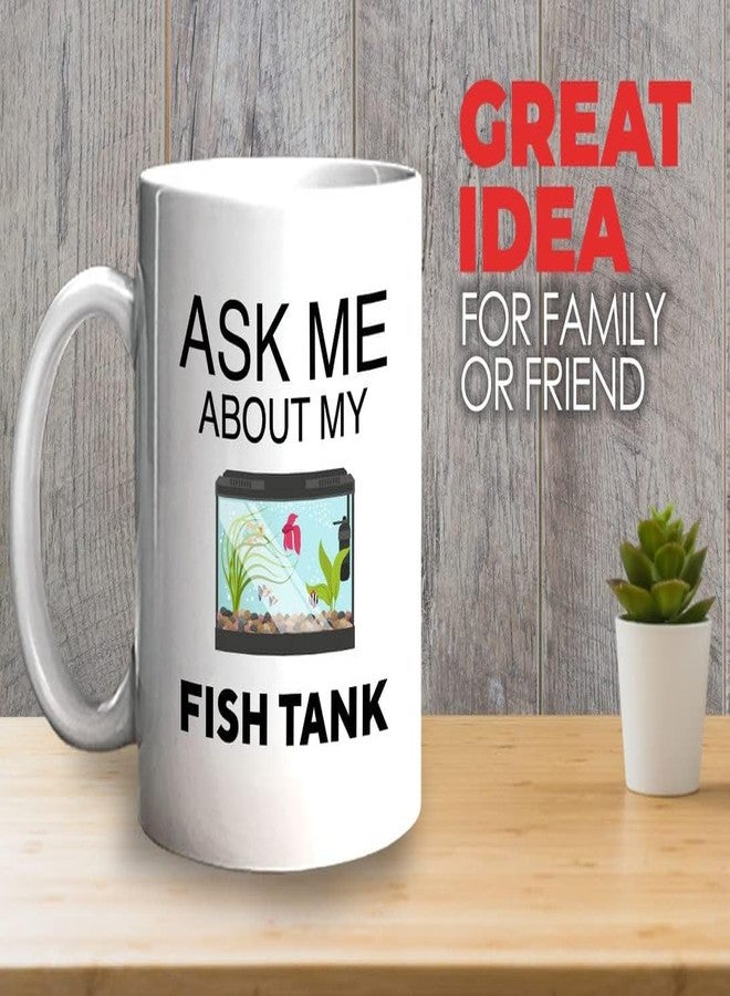 Bubble Hugs Fish Tank Lover Coffee Mug 11oz White - Fish Tank Lovers - Aquarist & Fishkeeping Gift - Image 3
