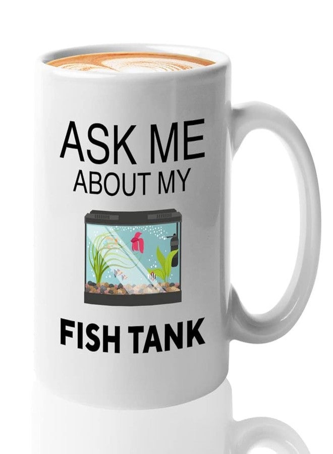 Bubble Hugs Fish Tank Lover Coffee Mug 11oz White - Fish Tank Lovers - Aquarist & Fishkeeping Gift - Image 1