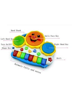 Webby Webby Drum Keyboard Musical & Light Toys, Multicolor  - Image 3